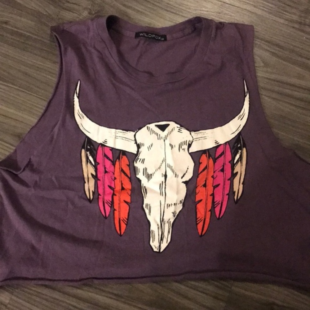 WILDFOX🦄purple graphic tank